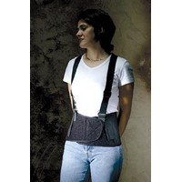 Ergodyne 11095 Ergodyne Extra Large ProFlex 1650 Black Economy Elastic Back Support Belt With Detachable Suspenders